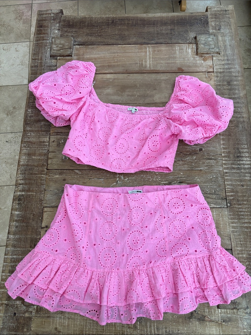 Fashion Nova 2-piece Skirt Set
